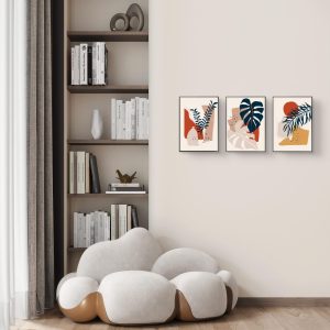 hd premium abstract botanical wall prints 12x16 | modern luxury wall decor