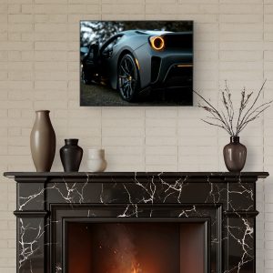 ferrari sf90 stradale neon canvas frame