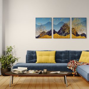 golden mountain wall art